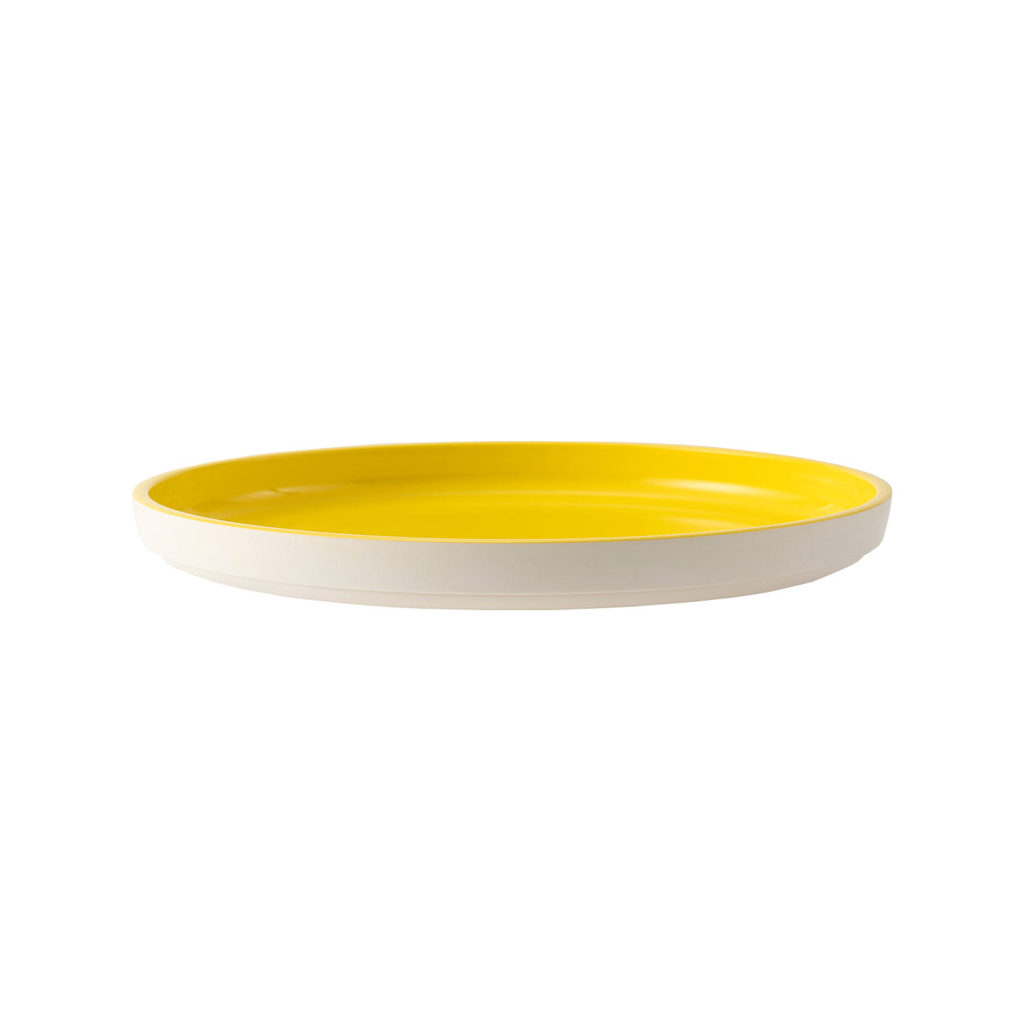 24cm 丸 食洗 カラフルエコトレー イエロー